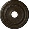Ekena Millwork Federal Ceiling Medallion (Canopies up to 8 1/2"), 15 3/8"OD x 3 5/8"ID x 1"P, Stone Hearth Crackle CM15FESHC - alternate 1